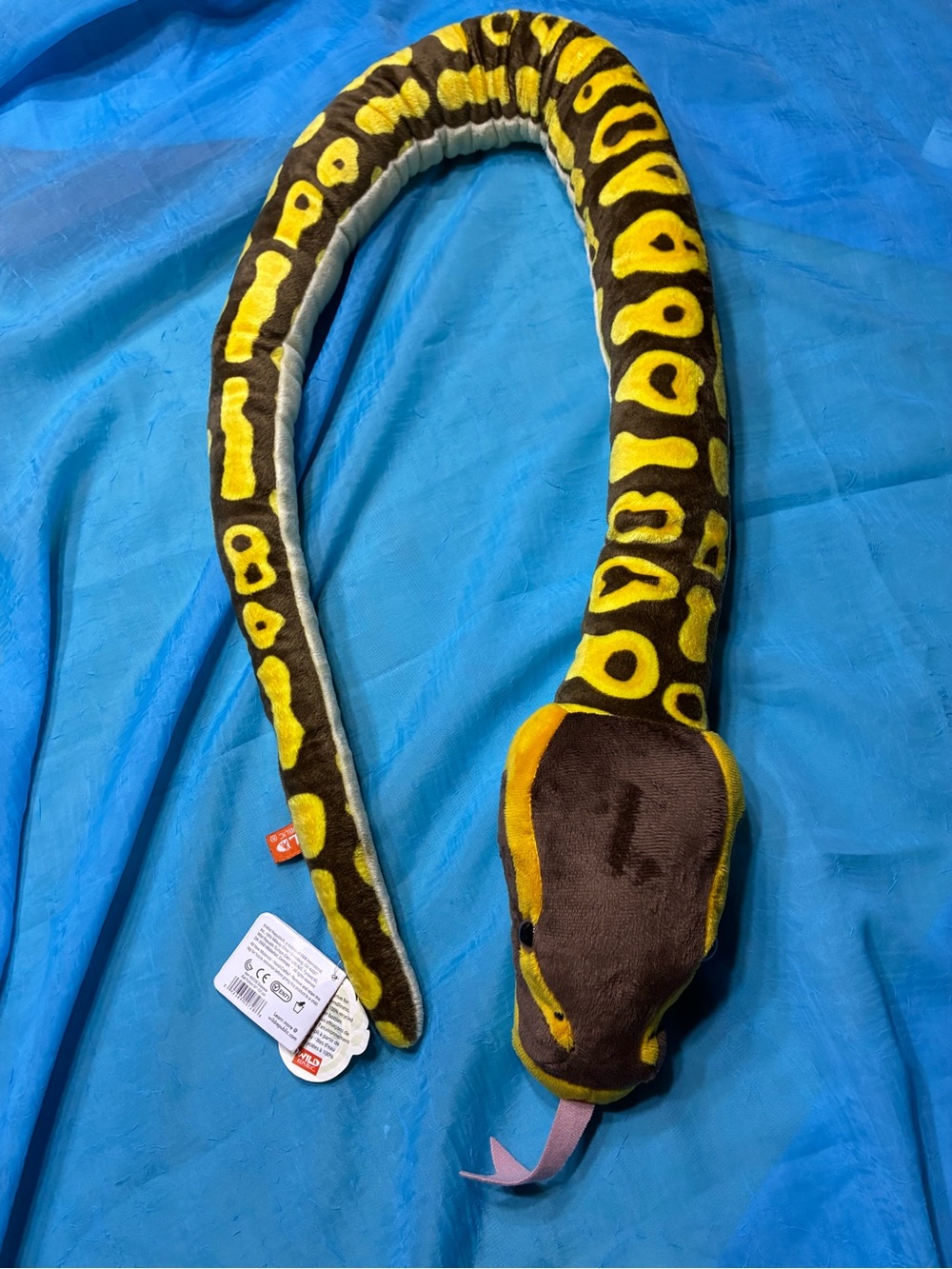 Wild Republic Large Plush Snake- Yellow & Brown Kids